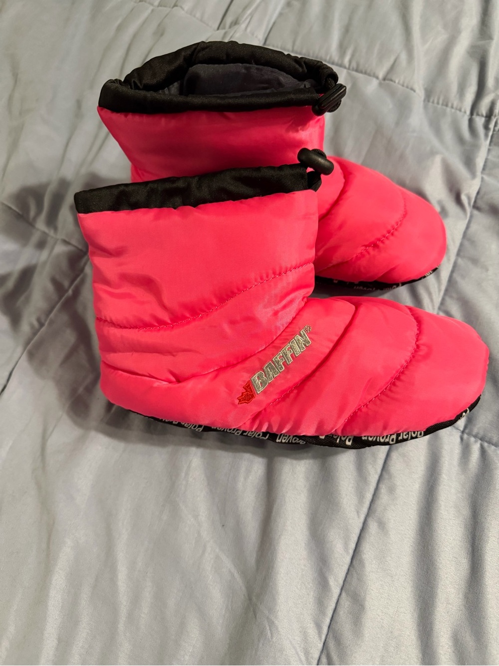 Baffin Pink Puffy Cush Booty slippers Women's